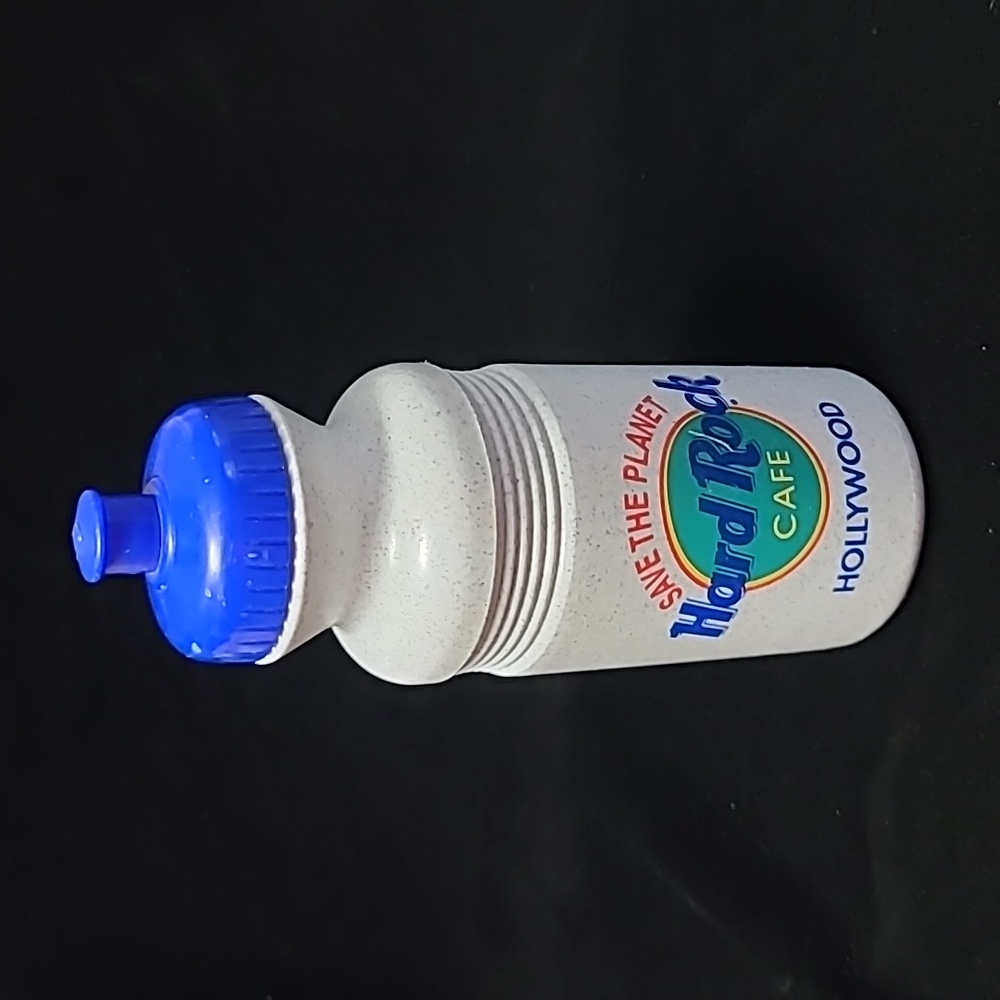 Hard‎ Rock Cafe Save the Planet Hollywood 8" Tall Water Bottle - NWOT